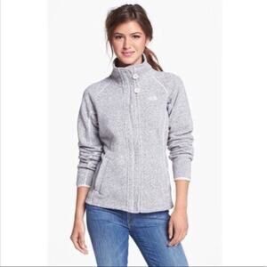 The North Face Womens Crescent Full Zip Button Detail Grey Jacket Size Large